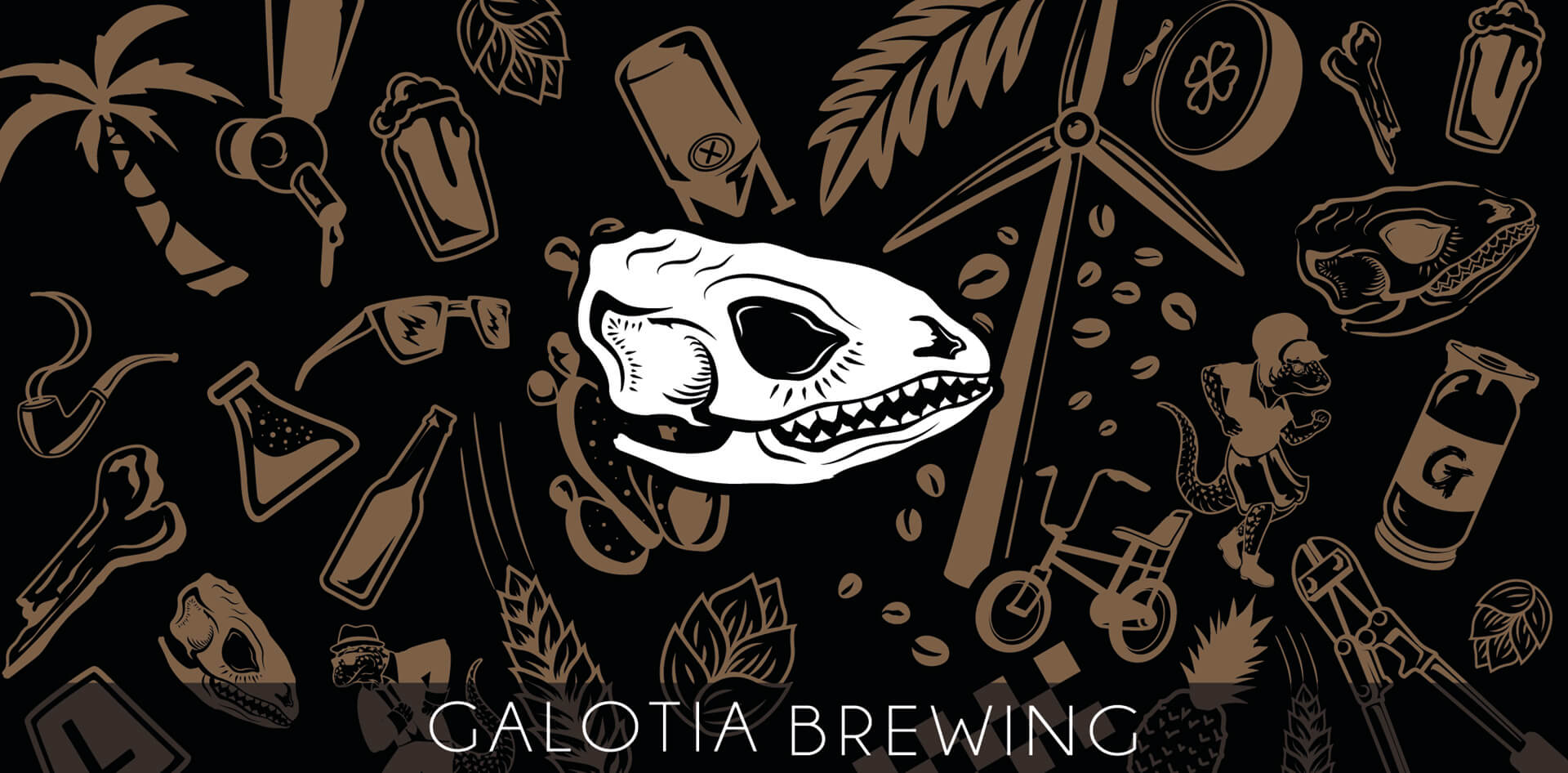 Galotia brewing label design 1